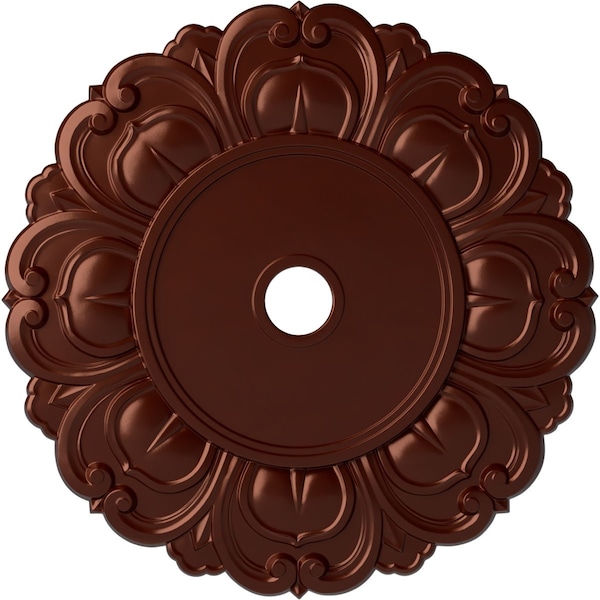 Ekena Millwork Angel Ceiling Medallion (Canopies up to 15 3/4"), 32 1/4"OD x 3 5/8"ID x 1 1/8"P, Antique Copper CM32ANACS - main